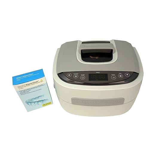 iSonic Ultrasonic CPAP Deep Cleaner (Small) P4821-CPAP, 2.6Qt/2.5L, 110V for North America, with SS. Weight Bracket, Cleaning Tablet, Beige