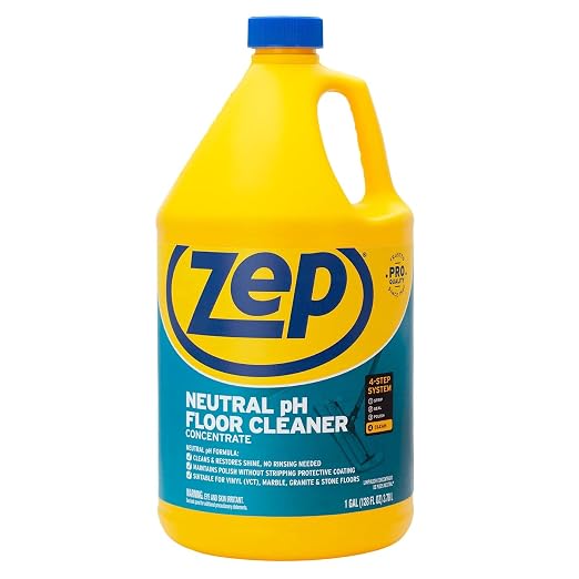 Zep Wet-Look Floor Polish and Neutral Floor Cleaner Bundle - 1 Gallon Each