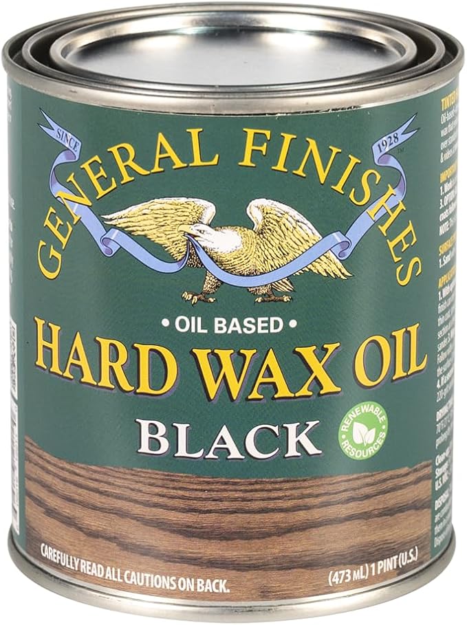 General Finishes Hard Wax Oil, 1 Pint, Black