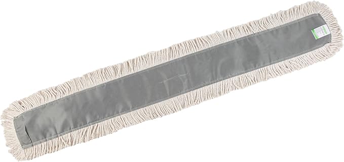 Restaurantware-MOP HEAD ONLY: Clean Tek Professional 59.84 x 5 Inch Dry Mop Head, 1 For Dusting - Frame And Handle Sold Separately, Disposable, Cotton, For Home And Office