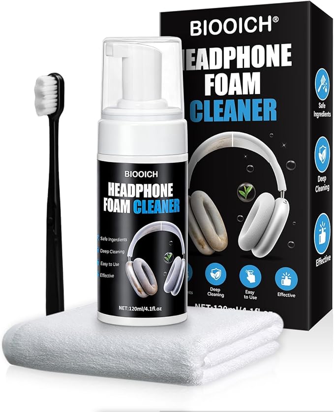 for Apple AirPods Max Headband Cleaner Kit - Restore Headband & Earcups with Deep Clean Foam, Soft Brush for Mesh Fabric, Removes Stains & Odors (4.1 Oz)