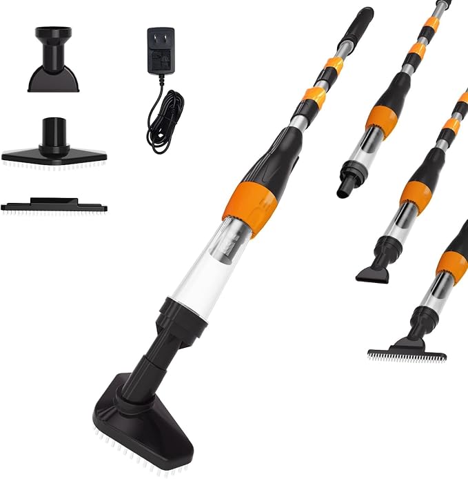 3 in 1 Cordless Rechargeable Pool Vacuum, Handheld Pool Cleaner Ideal for Spas, Hot Tubs and Small Pools for Sand and Debris
