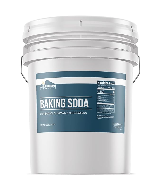 Earthborn Elements Baking Soda (2 Gallons) Sodium Bicarbonate, Cooking, Cleaning & Deodorizing
