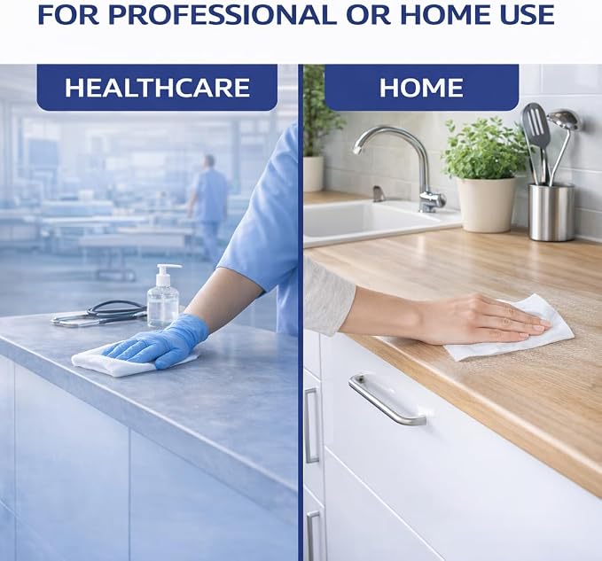 Oxivir Diversey 1 Disinfectant Wipes, AHP Hydrogen Peroxide Cleaner, Multi-Surface Cleaner for Home & Commercial Use, Small Wipes, 160 Count Canister, Case of 12