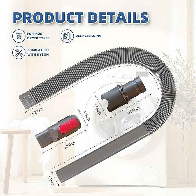 ForDyson Gen5 V15 V12 V8 V11 V10 V7 Attachments Kit - All Attachments, Dryer Nozzle, Extension Hose, Crevice Tool, Mattress Brush, Dust Brush, Stiff Brush, Lint & Wrinkle Tool