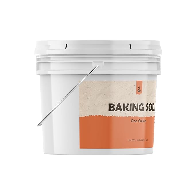 Pure Original Ingredients Baking Soda (1 Gallon), Cooking, Baking, Cleaning (160 Ounce) (Pack of 2)