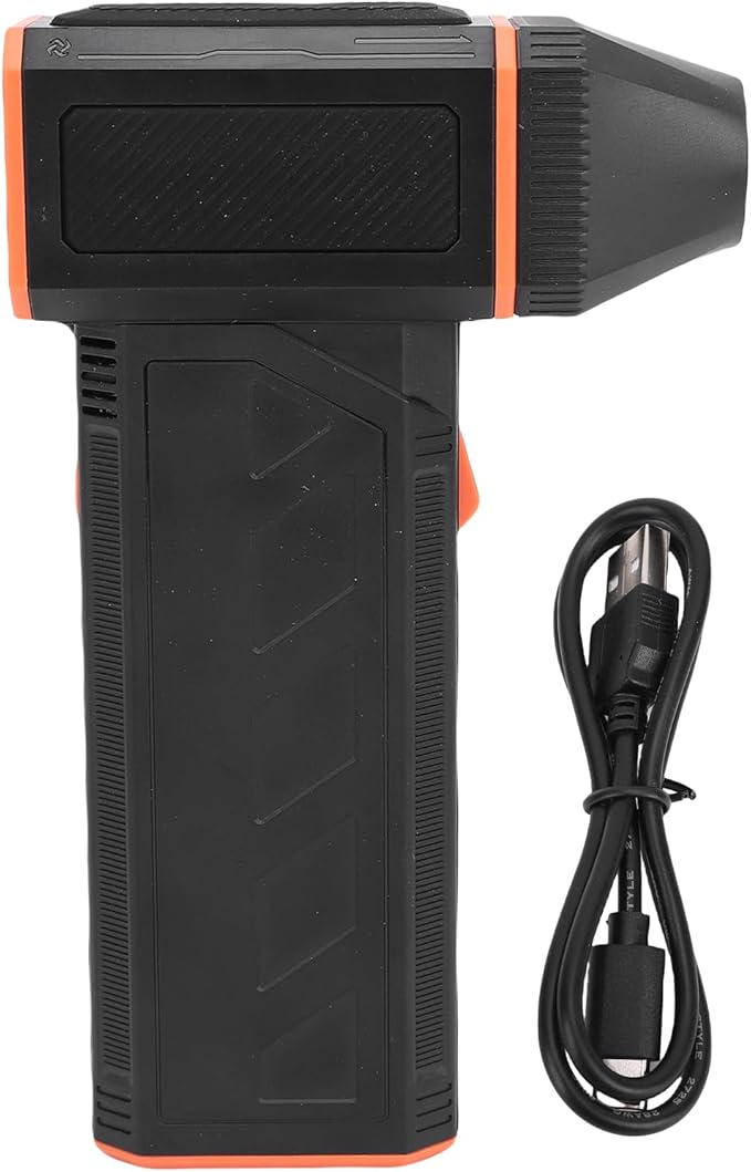 Electric Air Duster, 110000 RPM, Rechargeable Cordless, 3 Speed Turbo Blower for PC, Electronics, Keyboard, Home, Car Cleaning, Type C Charging