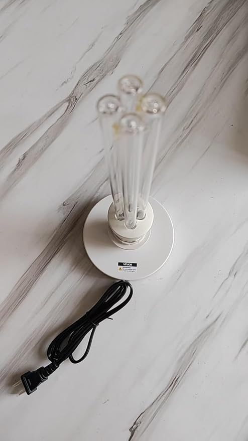 25W UV Light Sanitizer, Ultraviolet Lamp with Remote Control Portable Ultraviolet Light Sanitizer UVC Home Disinfection Device for Home, Room & Kitchen, Ultraviolet Light with 3 Speed Timings