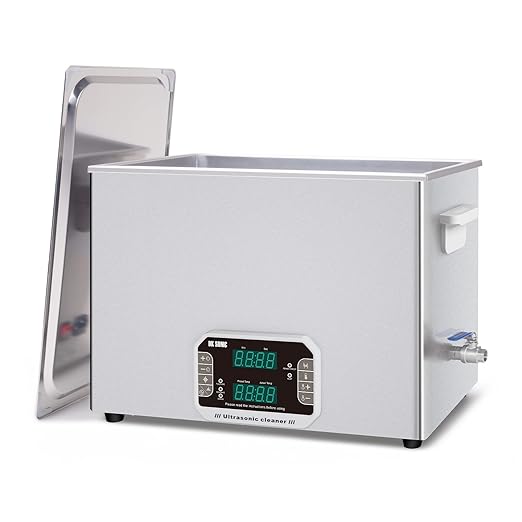 DK SONIC Professional Ultrasonic Cleaner 37L, 720W Heavy-Duty Sonic Cleaner with Timer,Heater&Touch Control, Multi-Application for Motorcycle Engines, Carburetors, Chains (Include Basket)