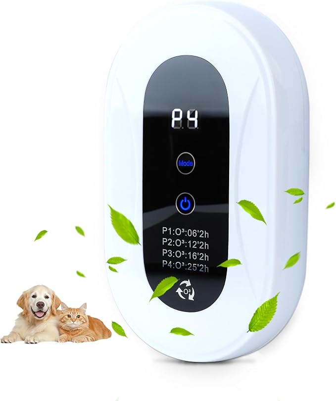 Air Purifier for Strong Odor, Litter Box Deodorizer for Cats & Dogs, Odor Control for Bedroom, Toilet, Kitchen, Smoke & Pet Areas, Quiet Air Freshener for Home (1)