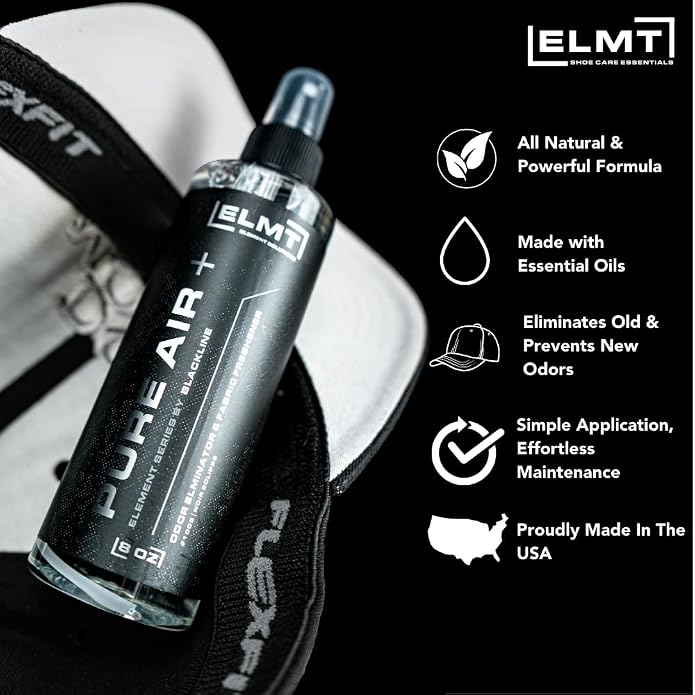 Blackline ELMT Hat Cleaning Kit — 5-in-1 Hat Cleaner for Baseball Caps, Cotton, Wool — Quick-Drying, US-Made, Cleans 50+ Hats