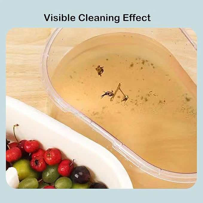 Fruit and Vegetable Cleaner, Spin Wash Cleaner, Vortex Washer Spinner, Quick Drain Washer.