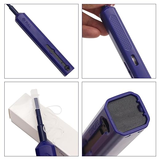 1 pc Fiber Optic Cleaner Fiber Optic Tools Cleaing Pen for LC/MU 1.25mm Connector Over 800 Cleans Fiber End Face Cleans & Optical Connector Cleans