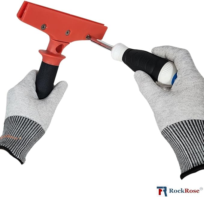 RockRose 8'' Big Mouth Squeegee Handle - Professional Tinting Tool - Heavy Duty Sturdy Plastic Handle for Security Film Installation & Home Window Automotive Film - Extra Leverage Pack 2 Units