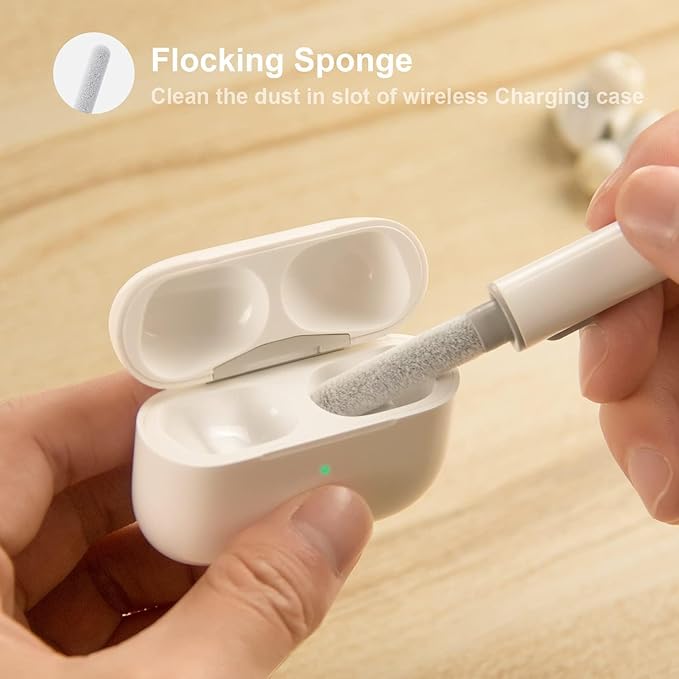 Audiologist's Choice Earbud Cleaning Kit with Audio Wipes - 3-in-1 Pen for AirPods, iPhone Cleaner, Earwax Removal, Speaker & Bluetooth Earbuds - Compact & Travel-Friendly (Cleaning Kit + 10 Count)