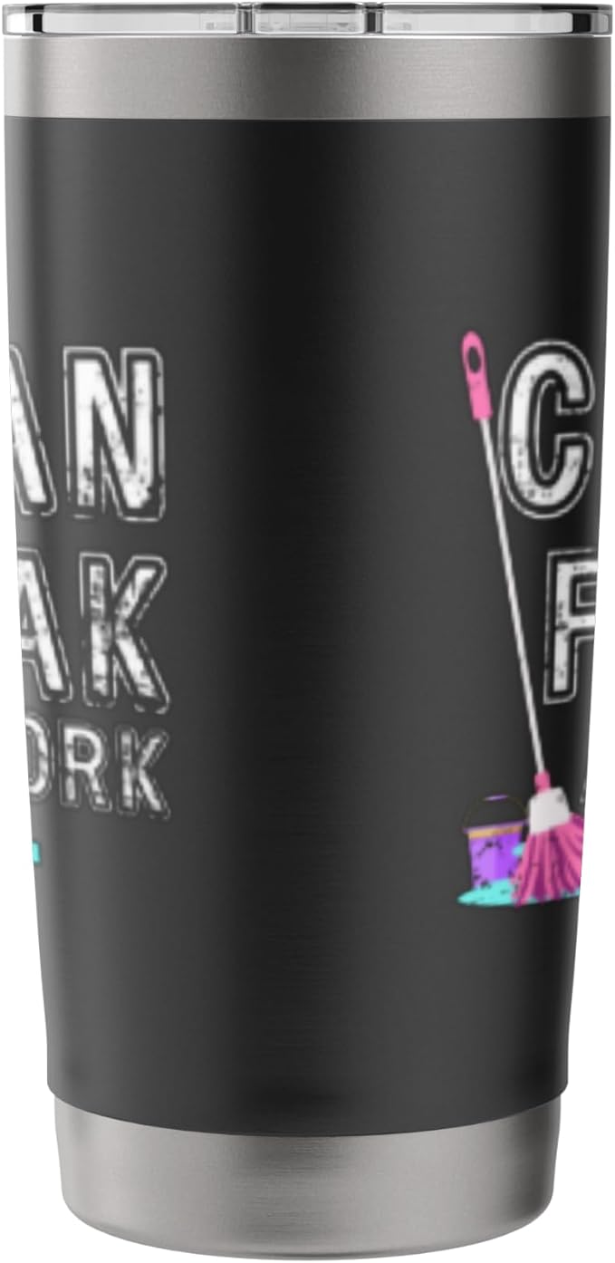 Clean Freak at Work Cleaning Stainless Steel Insulated Tumbler
