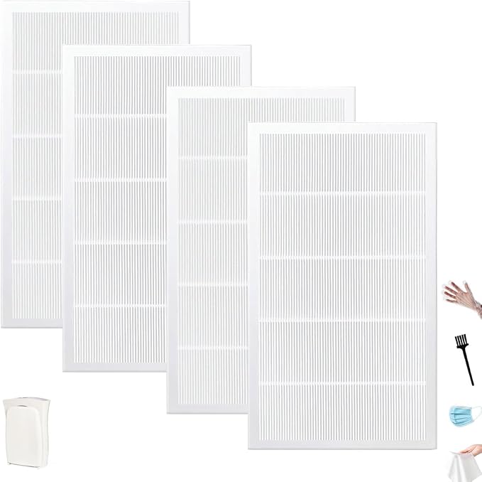 NKA 4-Pack For FAP03 True HEPA Replacement Filters Compatible with Filtrete Ultra Clean Air Purifier FAP03, Equivalent to Part FAP03 FAPF034, Size 21.18" x 11.62" x 0.75"