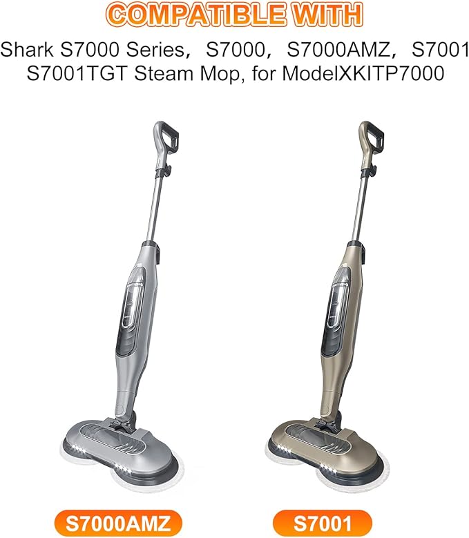 Shark Series Steam Mop Pads Replacment for Shark 3501 3973 S7000 Series Steam Pocket Mop and Shark Lift-Away Pro & Genius Pocket Steam Mop