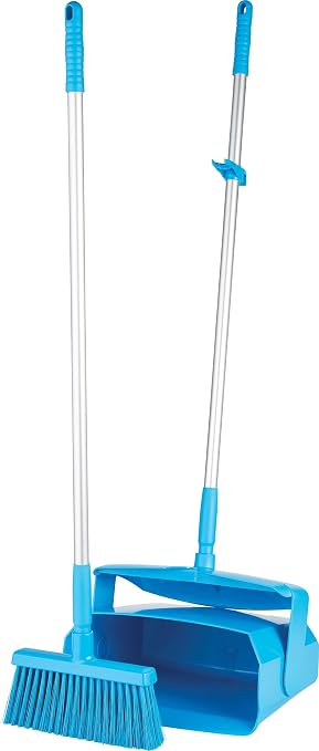 Remco Lobby Dust Pan and Broom Set,Blue 62503-1 Each