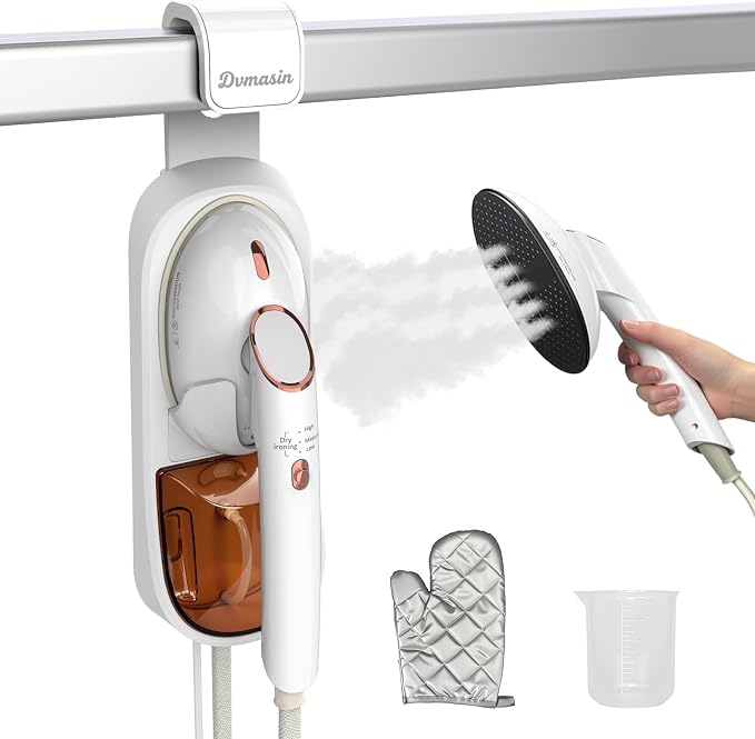 Steamer for Clothes 1500W Clothes Steamer Handheld Garment Steamer Iron Portable Fabric Wrinkles Remover 30s Rapid Heat Up for Travel Household