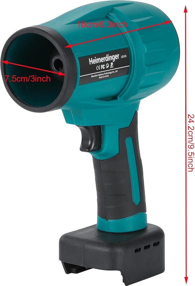 Cordless Leaf Blower for Makita 18V Battery, 35000RPM Electric Air Duster
