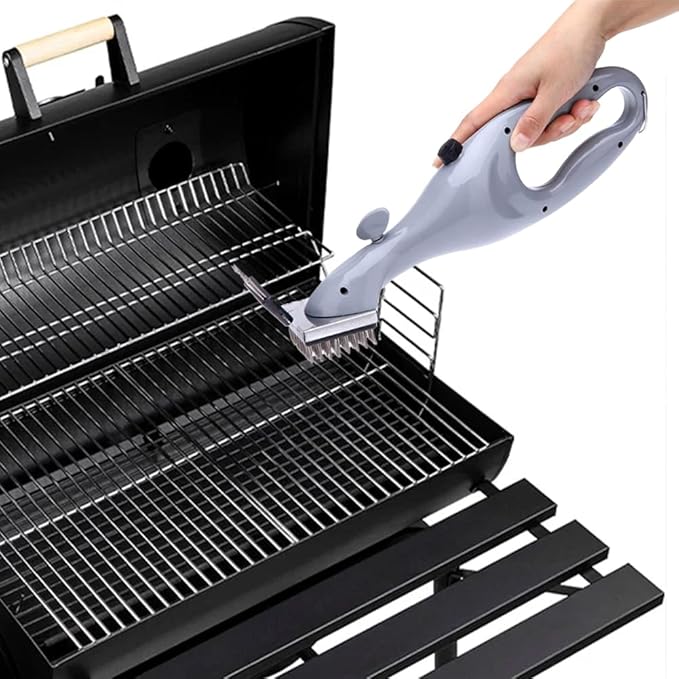 Barbecue Grill Steam Brush,Heavy Duty BBQ Cleaner for Grates Powerful Cleaning Brush Non Scratching Scraper Grate Gas Charcoal Electric Grills Grease Removal Scrubber Deep Cleans