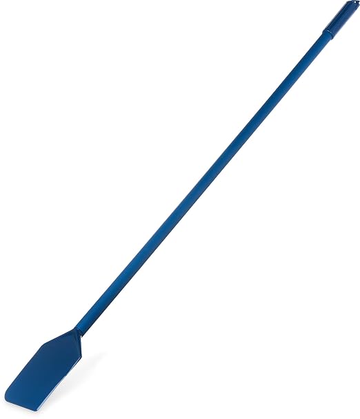 SPARTA Nylon Paddle Mixing Scraper, Long Handle, Waterproof with Color Coded System for Large Batch Cooking and Cleaning, 48 Inches, Blue, (Pack of 6)