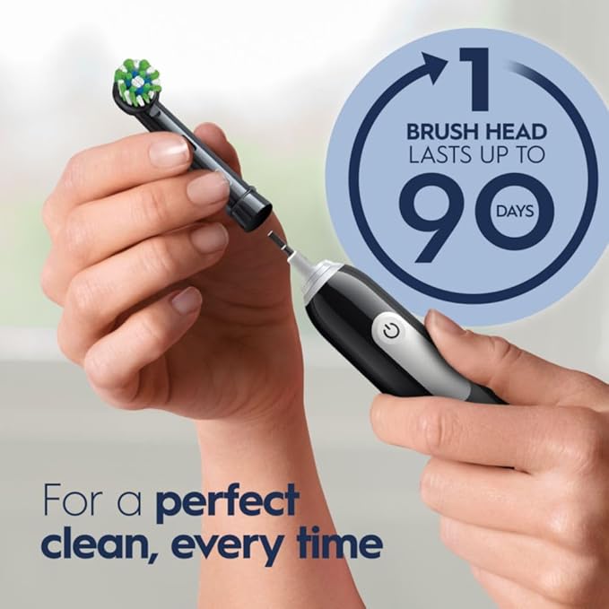 Oral-B Pro 1000 Rechargeable Electric Toothbrush, Black (Pack of 3)