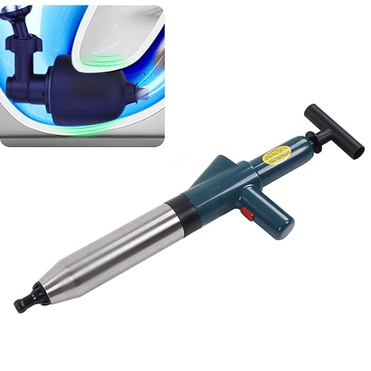 High Pressure Air Drain Blaster, Drain Clog Remover Toilet Plunger and Tub Drain Cleaner Opener, Sink Plunger for Bathroom Kitchen Bathtub Toilet Floor Drain Clogged Pipe