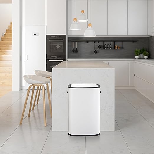 Garvee 13 Gallon Automatic Sensor Trash Can with Motion Activated Lid - Touchless Kitchen & Bathroom Garbage Bin, Battery Powered Smart Can for Office/Bedroom (50L Capacity)