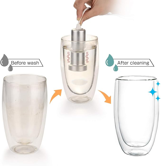 BlumWay Jewelry Cleaner Machine,Portable Household Ultrasonic Eyeglass Cleaner, Professional Ultrasonic Sonic Cleaning Machine for Jewelry Silver Diamonds Ring Glasses Fruits Vegetable