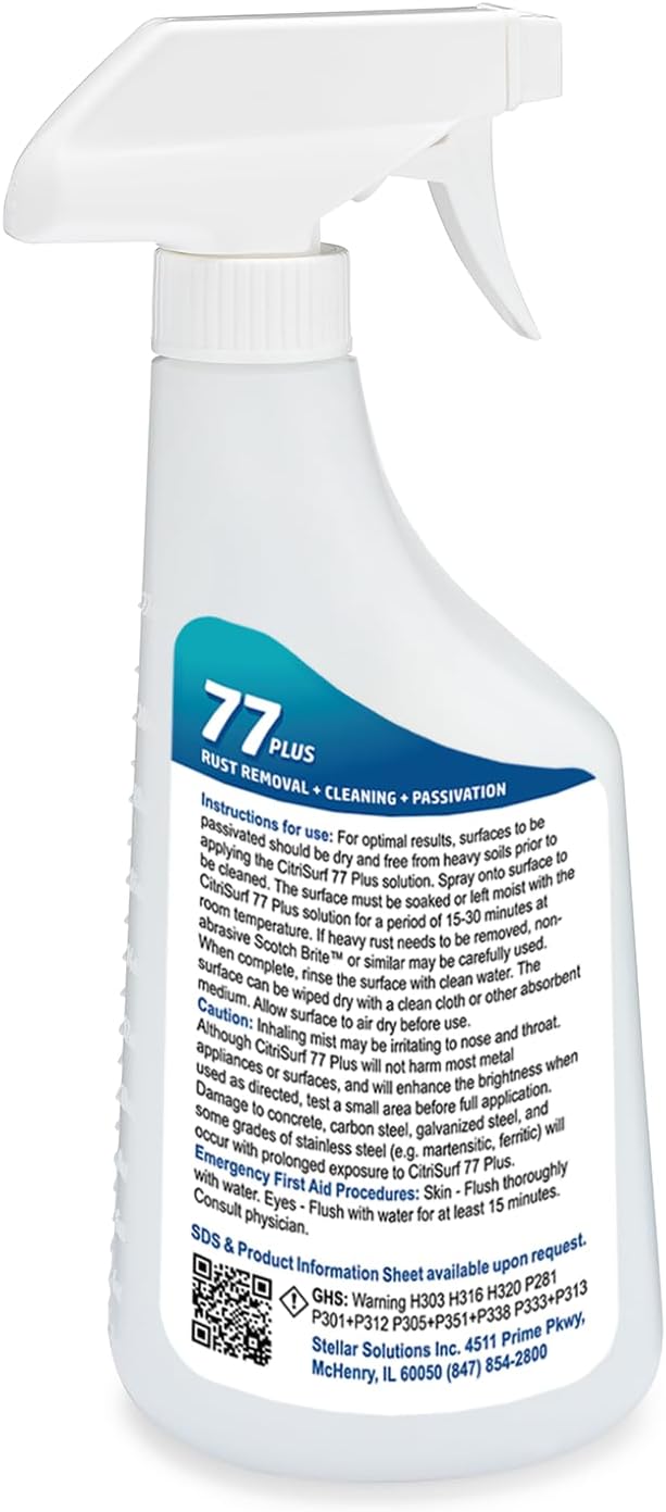 CitriSurf® 77 Plus Stainless Steel Rust Remover and Passivation Cleaner