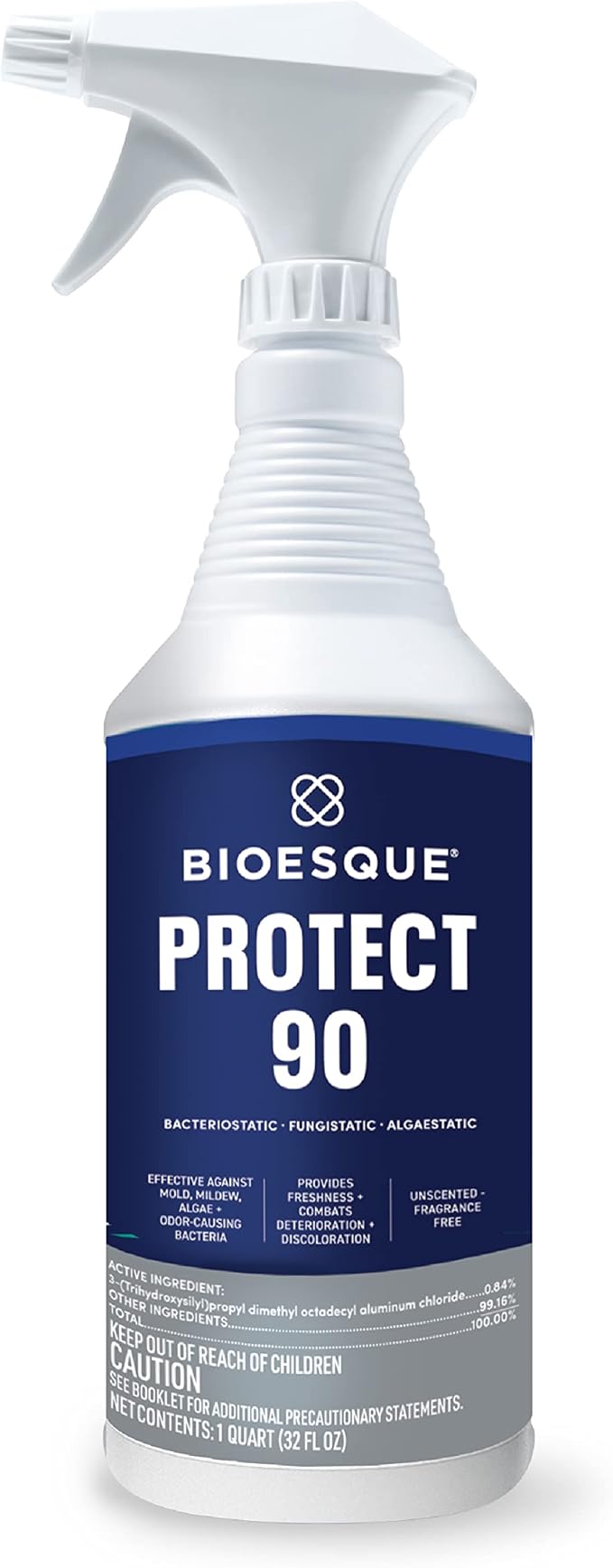 Bioesque Botanical Disinfectant Solution and Protect 90 Bundle, Heavy Duty Broad-Spectrum Disinfectant, Heavy Duty Bacteriostatic, Fungistatic, Algaestatic Formula, 32 Fluid Ounce (Pack of 2)