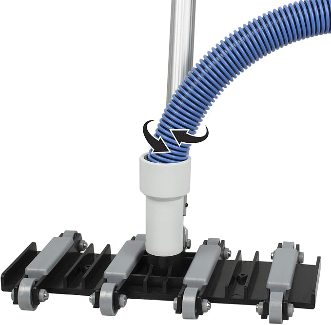 Poolmaster Manual Pool Vacuum Hose, 50 Ft x 1-1/2” for Inground & Above Ground Pools, Not for Automatic Cleaners, Kink-Free, Heavy Duty Pool Cleaner Hose with Swivel Cuff – Made in USA