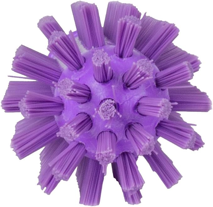 SPARTA Plastic Multi-Purpose Valve Brush, Pipe Brush, Round Brush with Polyester Bristles, Color Coded for Commercial Cleaning, Kitchen, Restaurant, Bathroom, 5.7 X 2 X 5.7 Inches, Purple (Pack of 1)