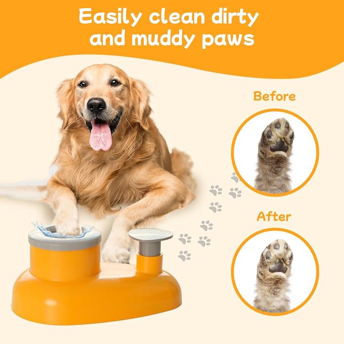 Mechanical Dog Paw Cleaner-Manual Spinning-Cup Washer (Small-Medium)