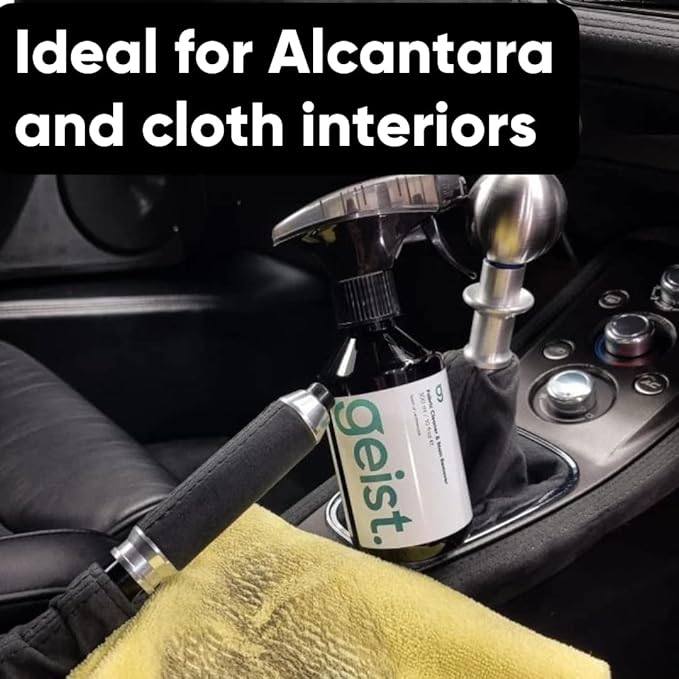Geist. Fabric & Upholstery Care Kit | For cleaning, stain removal and protection of Alcantara and cloth car seats, sofas, furniture, rugs, carpets | Makes textiles water and stain resistant