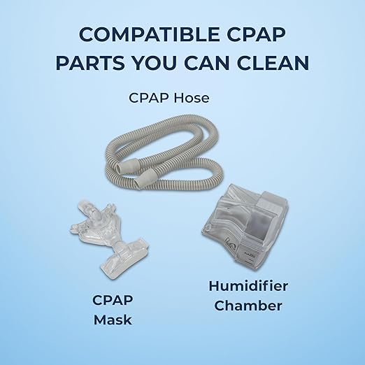 iSonic CPAP Ultrasonic Cleaner – Deep Cleaning for CPAP Masks, Hoses & Sleep Apnea Accessories (Large)