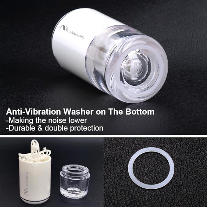 Contact Lens Cleaner, Portable Soft Contact Lens Cleaning Machine with USB Charger, Automatic Vibration Contact Lenses Cleaner Case for Traveling (White)
