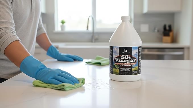 Belle Chemical 50% Pure Concentrated Vinegar – 12.5x Stronger – Indoor and Outdoor Cleaner (1 Gallon) (2)