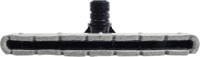 Cen-Tec Systems 94841 Commercial Scalloped Felt Hard Floor Vacuum Attachment with 2-Piece S-Wand, Aluminum