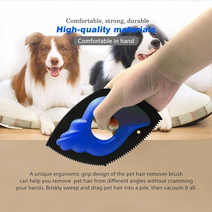 Pet-Pristine Pet Hair Remover Roller and Mini Detailer Combo Pack - Effortless Cats and Dogs Reusable Hair Removal for Couches, Beds, Carpets, Furniture