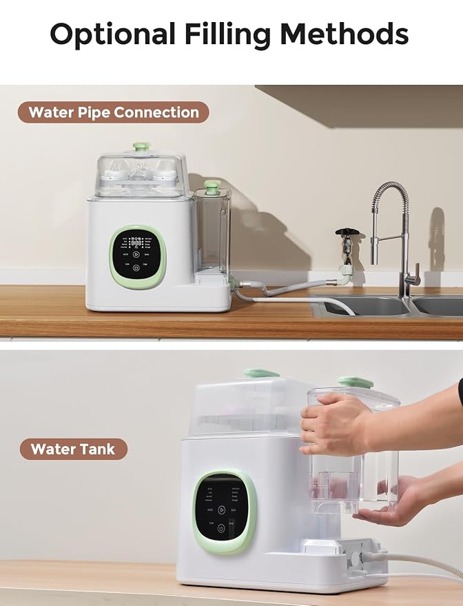 Xaproo Baby Bottle Washer, Sterilizer & Dryer, All-in-One Cleaning Machine for Bottles, Pump Parts & Baby Essentials, 19 Min Rapid Wash & Auto Mode, 60 Detergent Tablets Time-Saving & Effortless Care