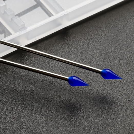 ESD Safe Anti-Static Gel Swabs for Electronics Cleaning - Stainless Steel Handle, Non-Abrasive Tips for Camera Sensor, PCB, Computer Chips, Circuit Boards | 10-Pack, No Residue, Lab Use