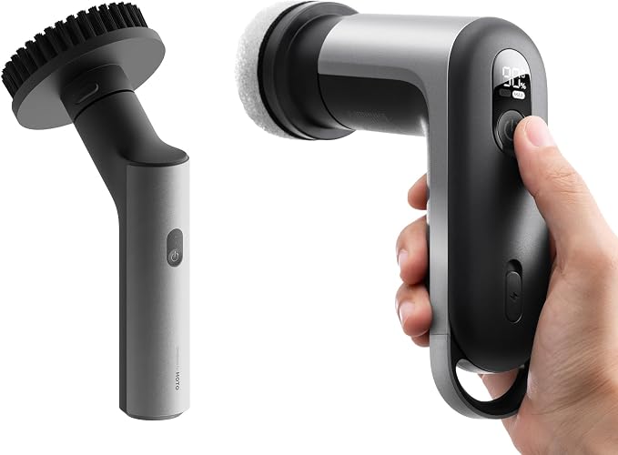 HOTO Cordless Electric Spin Scrubber, IPX7 Waterproof, Powerful Cleaning Scrubber, for Bathroom, Kithchen, Tile, Shower