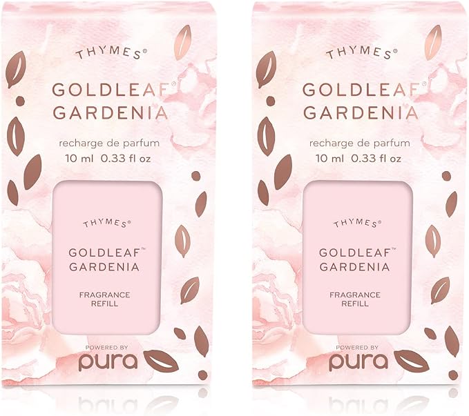 Thymes Goldleaf Gardenia Pura Smart Home Plug-in Diffuser Refills - Pack of 2