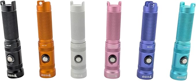Kraken Sports NR-1000 Back Up Dive Light 1000 Lumens, 330ft/100m Depth Rating, 90 Minutes Burn Time at Full Power, Purple