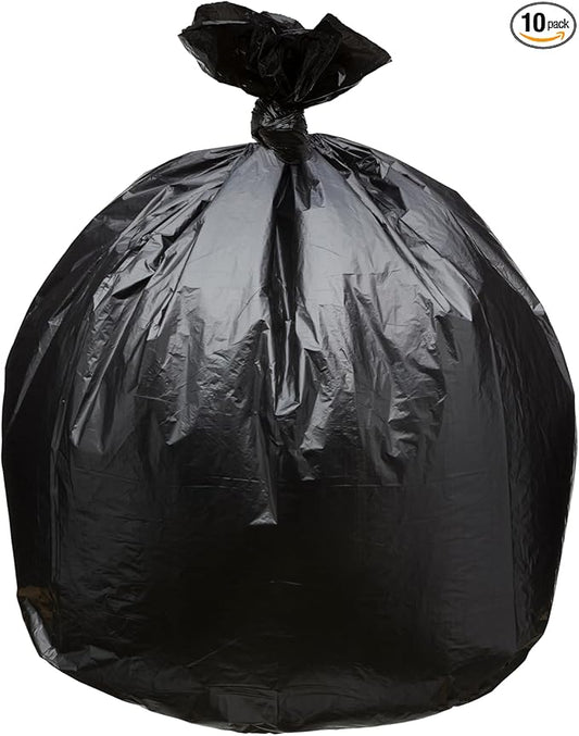 Top Knot Bags 45 Gallon Garbage Trash Bag 40X46" 1.5 Mil Black 100 Count Can Liner Bulk 40 Gallon 41 Gallon 42 Gallon 43 Gallon 44 Gallon Made in USA
