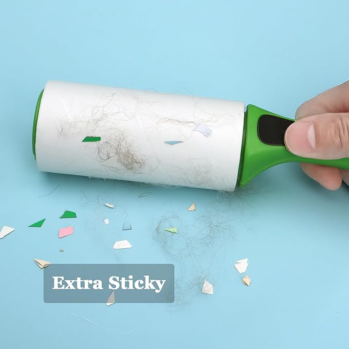 4 inch Lint Roller Refills Compatible with Evercare PetLovers Extra Sticky Lint Roller 6 Pack of Refills Only 60 Sheets per Refill 360 Sheets Total (1 1/2'' Inside Dia.)