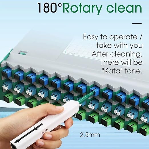 Fiber Cleaner, Fiber Optic Cleaner Pen for 2.5mm Ferrules SC,FC,ST,SC/APC and FC/APC,800+ Clean Times
